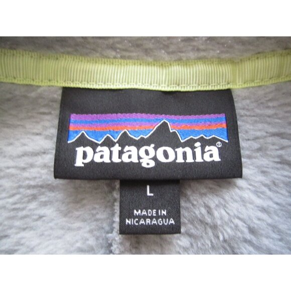 Men Patagonia Microdini 1/2 Zip Fleece Pullover Sweater Sz L (MT415) - Picture 2 of 8